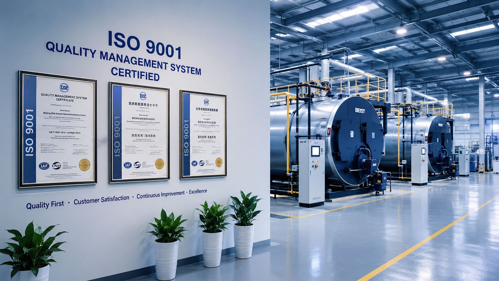 敬宇热能通过ISO9001质量管理体系年度审核