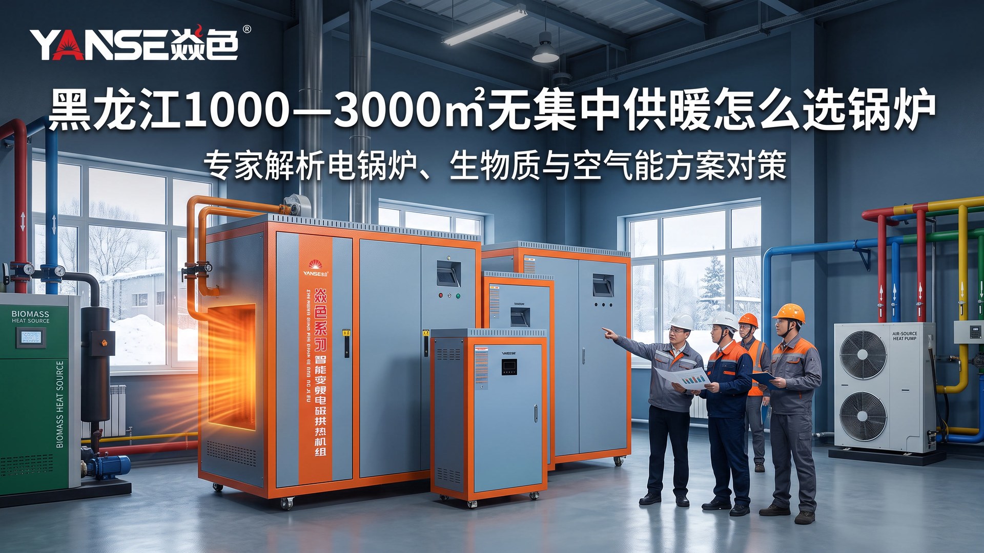 黑龙江1000—3000㎡无集中供暖怎么选锅炉?电、生物质与空气能方案指南